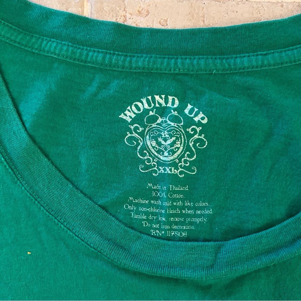Wound Up Green Tee - Half Irish All Trouble - Picture 3 of 4